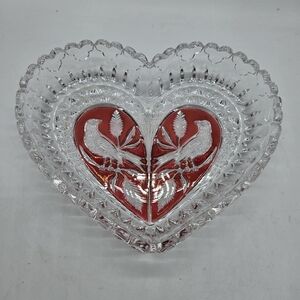 Amaris Crystal Heart & Bird Dish